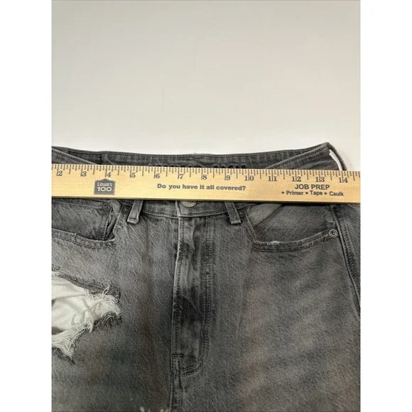 American Eagle Outfitters Distressed Straight Jeans Blue Denim Women's Size 6 - Picture 7 of 12